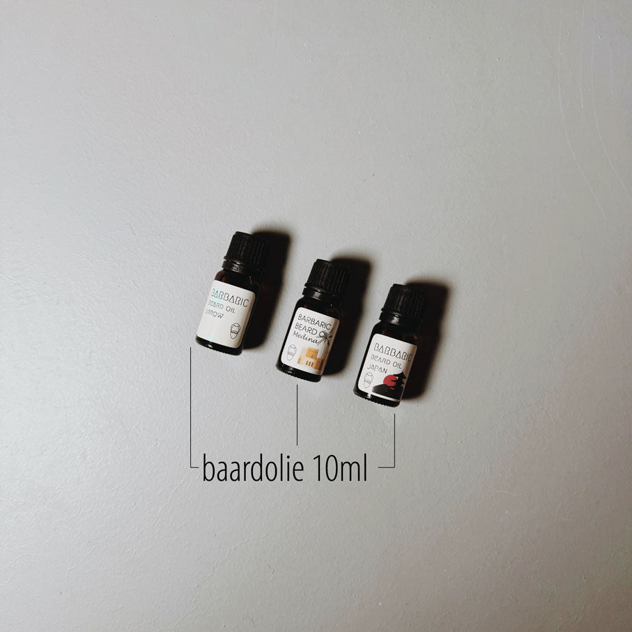 Barbaric Mini Beard Oil Kit inhoud